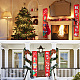 Cartello da appendere in poliestere per decorazioni natalizie di benvenuto AJEW-WH0129-50-6