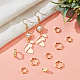 Dicosmétique 80 pièces 2 tailles cadres de perles de fleur à double trou entretoise de fleur cadres de perles cadre de perle ouvert creux connecteur de cadre de fleur cadre de perle en laiton pour la fabrication de bijoux de bracelet KK-DC0002-50-4