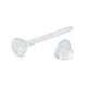 Impostazioni per orecchini in plastica da 500 pezzo per strass KY-FS0001-06-4