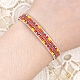 Bracelets réglables de perles tressées avec cordon en nylon BJEW-Z013-37-1