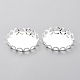 304 Stainless Steel Cabochon Settings STAS-Y001-09D-S-2