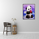 Kit de pintura de diamante diy panda angel con corazón BEAR-PW0001-24-2
