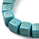 Chapelets de perles en turquoise synthétique TURQ-F009-02D-02-4