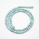 Synthetic Turquoise Smooth Round Beads Strands G-L146-10mm-01-2