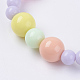Solid Chunky Bubblegum Acrylic Ball Bead Kids Jewelry Sets SJEW-JS00946-4