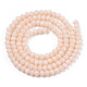 Chapelets de perles en verre opaque de couleur unie EGLA-A034-P1mm-D17-2