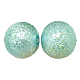 Fili di perle di perline di vetro con texture dipinte X-DGLA-S112-8mm-K37-1