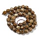 Chapelets de perles en jaspe avec images naturelles G-C085-A02-01-3