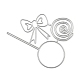 Lollipop & Bowknot Kohlenstoffstahl Schneidwerkzeuge Schablonen DIY-R079-041-2