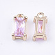 Transparent Glass Charms GLAA-T007-13G-2