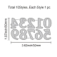 Moldes de corte de acero al carbono stencils DIY-WH0263-0123-2
