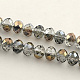 Chapelets de perles en verre demi plaqué  EGLA-S096-10mm-01-2