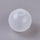 シリコンモールド  レジン型  UVレジン用  エポキシ樹脂ジュエリー作り  球型  ボール  ホワイト  27x28mm  穴：10mm X-DIY-G008-05B-3