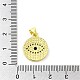Real 18K Gold Plated Brass Clear Cubic Zirconia Pendants KK-A198-11G-01-3