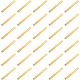 ベネクレアブラスビッグペンダント  空白タグのスタンプ  長方形  ゴールドカラー  55x5x1mm  穴：1mm  30個/箱 KK-BC0001-55G-1