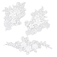 Chgcraft 2 paires 2 style 3d fleur polyester broderie coudre sur fleur appliques PATC-CA0001-09-1