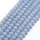 Natural Angelite Beads Strands X-G-P217-31-6mm-1