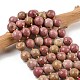 Природные родонит бисер нитей G-C249-A22-16mm-2