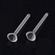 Impostazioni di orecchini con montanti in plastica con strass KY-R011-04-2