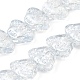 Transparentes perles de verre de galvanoplastie brins EGLA-F158-PL03-A-1