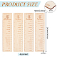 Wood Temperature Blanket Reusable Color Chart AJEW-WH0007-08-2
