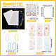 Benecreat fai da te rettangolo fotocard manica kit per la creazione di portachiavi FIND-BC0003-75-2