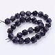 Synthetic Blue Goldstone Bead Strands G-G972-11-14mm-2