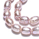 Hebras de perlas de agua dulce cultivadas naturales PEAR-N012-04Q-3