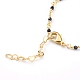 Fabrication de bracelets de chaînes de perles faites à la main en spinelle naturel AJEW-JB00907-01-3