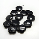 Natural Black Onyx Beads Strands G-G218-9x32mm-01-2