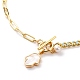 Ожерелья с подвесками на руку хамса из натуральных ракушек X-NJEW-JN03240-04-2