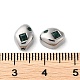 Véritables perles en laiton plaqué platine KK-F862-18P-03-3