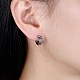 Thai Sterling Silver Hoop Earrings EJEW-BB32671-2