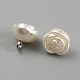 Пластиковые пуговицы с искусственным жемчугом FIND-WH0152-258-2