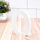 木製の手紙の装飾品  DIYクラフト用  室内装飾  文字.q  Q：150x120x15mm WOOD-GF0001-15-17-4