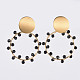 Dangle Stud Earrings EJEW-JE03686-03-1