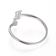 925 Sterling Silver Cuff Rings STER-D033-01E-P-2