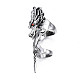 Dragon Armour Alloy Full Finger Ring with Rhinestone RJEW-T009-22AS-4