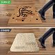 SUPERFINDINGS 40x60cm Home Door Mat with Non Slip Rubber Backing Cat Paw Ultra Absorb Mud Easy Clean Doormat for Outdoor Indoor Garage Entrance AJEW-WH0142-017-6
