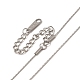 304 collar de cadena coreana de acero inoxidable para mujer NJEW-G097-03P-2