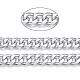 Cadenas de bordillo facetadas de aluminio CHA-N003-22S-2