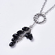 Iron Cable Chains Lariat Necklaces NJEW-JN01672-3