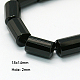 Natural Black Onyx Beads Strands G-E039-FC-18x14mm-1