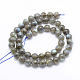 Chapelets de perles en labradorite naturelle  G-P336-19-8mm-2