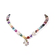 Set di bracciali e collane a tema unicorno per bambini SJEW-JS01265-9