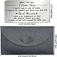 Fingerinspire cartes de transfert thermique vierges en acier inoxydable et enveloppes en papier DIY-FG0001-74A-2