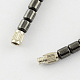 Non-Magnetic Synthetic Hematite Beaded Necklaces NJEW-R161-02-3