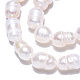 Fili di perle di perle d'acqua dolce coltivate naturali PEAR-N012-06K-3