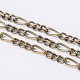 Iron Handmade Chains Figaro Chains Mother-Son Chains CHSM005Y-AB-1