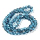 Electroplate Transparent Glass Beads Strands EGLA-I018-HR04-2